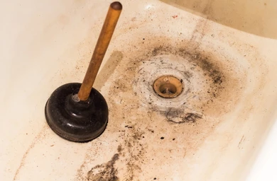clogged bathtub drain